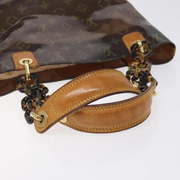 LOUIS VUITTON Monogram Vinyl Cava Amble PM Tote Bag Brown M92502 LV Auth bs25358 - Picture 8 of 14